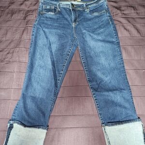 Pre-loved $45 Kut from the Kloth Straight Leg Cropped Jeans Size 10